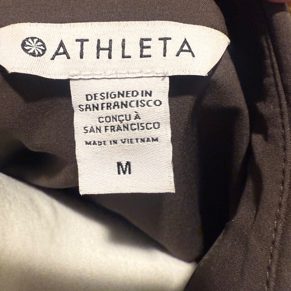 Athleta Urbanite UPF 50 Brown Long Sleeve Button Down - Picture 5 of 13